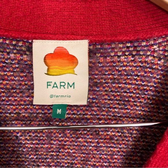 FARM Rio Toucan Cardigan Red Medium - Picture 2 of 9